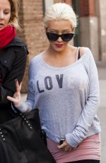 CHRISTINA AGUILERA Out and About in New York