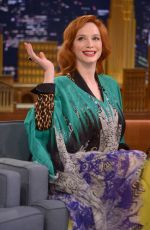 CHRISTINA HENDRICKS at Tonight Show with Jimmy Fallon