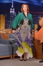 CHRISTINA HENDRICKS at Tonight Show with Jimmy Fallon