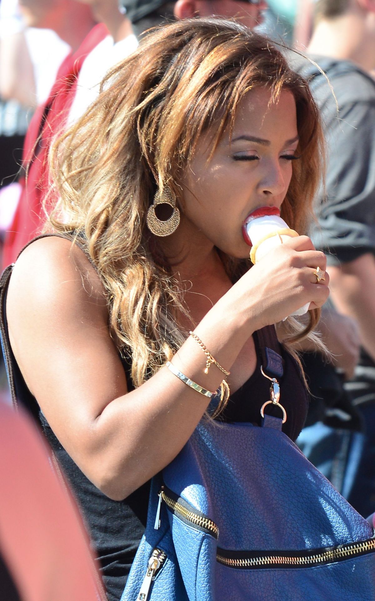 Christina Milian Licking Ice Cream In Venice Beach Hawtcelebs
