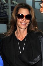 CINDY CRAWFORD at LAX Airport in Los Angeles