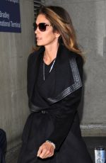 CINDY CRAWFORD at LAX Airport in Los Angeles