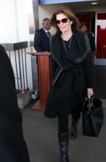 CINDY CRAWFORD at LAX Airport in Los Angeles