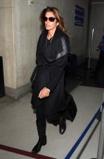 CINDY CRAWFORD at LAX Airport in Los Angeles