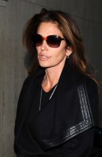 CINDY CRAWFORD at LAX Airport in Los Angeles