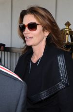 CINDY CRAWFORD at LAX Airport in Los Angeles