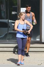 CLAIRE HOLT in Tights Leggings Leaves a Gym in West Hollywood