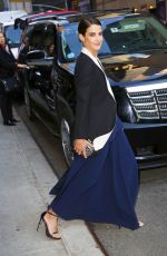 COBIE SMULDER Arrives at Late Show with David Letterman in New York