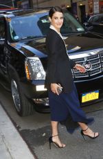 COBIE SMULDER Arrives at Late Show with David Letterman in New York