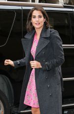 COBIE SMULDERS Arrives at Katie Couric Show in New York