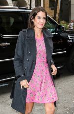 COBIE SMULDERS Arrives at Katie Couric Show in New York