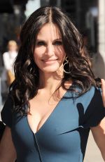 COURTNEY COX Arrives at Late Show with David Letterman in New York