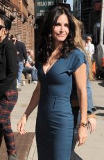 COURTNEY COX Arrives at Late Show with David Letterman in New York