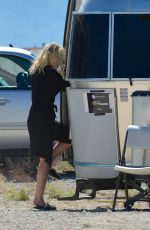 DAKOTA FANNING on the Set of Untitled Gerardo Naranjo Project in Las Vegas