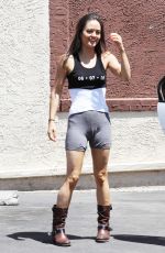 DANICA MCKELLAR in Tight Shorts Arrives at DWTS Rehearsal in Los Angeles