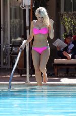 DANIELLE AMRSTRONG in Bikini at a Pool in Marrakech