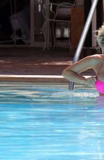 DANIELLE AMRSTRONG in Bikini at a Pool in Marrakech