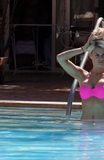 DANIELLE AMRSTRONG in Bikini at a Pool in Marrakech