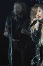 DEMI LOVATO Performs at Neon Lights Tour in Sao Paulo
