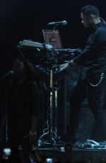 DEMI LOVATO Performs at Neon Lights Tour in Sao Paulo