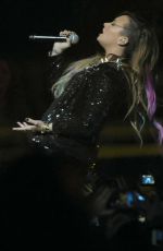 DEMI LOVATO Performs at Neon Lights Tour in Sao Paulo