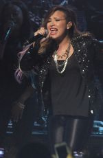 DEMI LOVATO Performs at Neon Lights Tour in Sao Paulo