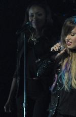 DEMI LOVATO Performs at Neon Lights Tour in Sao Paulo