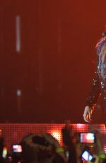 DEMI LOVATO Performs at Neon Lights Tour in Sao Paulo
