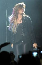 DEMI LOVATO Performs at Neon Lights Tour in Sao Paulo