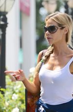 DENISE RISHARDS in jeans and Tank Top Shopping in Calabasas