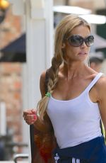 DENISE RISHARDS in jeans and Tank Top Shopping in Calabasas