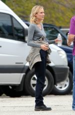 DIANE KRUGER on the Set of The Bridge in Pasadena
