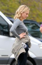 DIANE KRUGER on the Set of The Bridge in Pasadena