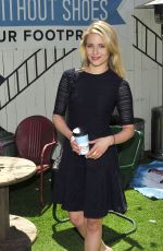 DIANNA AGRON at Toms to go One dDay without Shoes Event in Venice