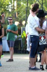 DIANNA AGRON Out and Sbout at Coachella Festival