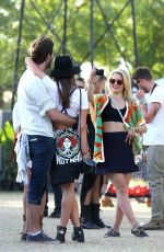 DIANNA AGRON Out and Sbout at Coachella Festival