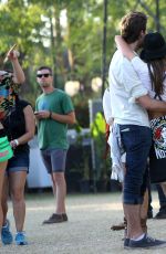 DIANNA AGRON Out and Sbout at Coachella Festival