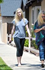 ELLE FANING Out and About in Studio City