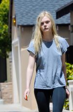 ELLE FANING Out and About in Studio City