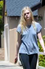 ELLE FANING Out and About in Studio City