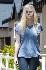 ELLE FANING Out and About in Studio City