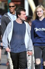 ELLE FANNING in Disneyland