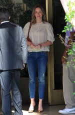 EMILY BLUNT Arrives at a Meeting in Los Angeles
