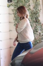 EMILY BLUNT Arrives at a Meeting in Los Angeles
