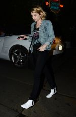 EMMA ROBERTS Arrives at Chateau Marmont in Los Angeles