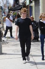 EMMA ROBERTS Leaves Blu Jam Cafe on Melrose in Los Angeles