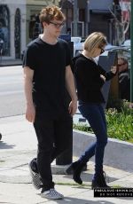 EMMA ROBERTS Leaves Blu Jam Cafe on Melrose in Los Angeles