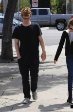 EMMA ROBERTS Leaves Blu Jam Cafe on Melrose in Los Angeles