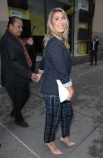 EMMA SLATER Leaves NBC Studios in New York