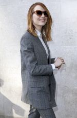 EMMA STONE Arrives at BBC Radio One Studios in London